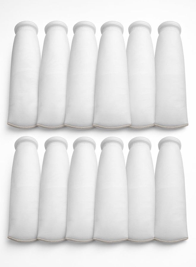 MCCKLE Filter Sock 4 Inch Ring, Filter Socks for Saltwater Aquarium by 9 Inch Long, 200 Micron Aquarium Filter Sock for Fish Tank Sump Saltwater Freshwater Aquariums (12 Pack) - Image 1